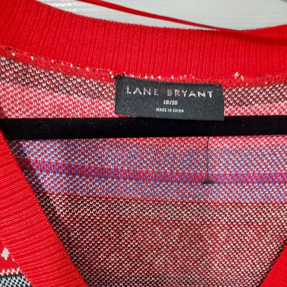 NWOT Lane Bryant Classic Button-Front Fair Isle Cardigan in Size 18/20 - Picture 3 of 12